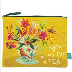 Cup of Tea Zip Pouch (Large) Allen Designs Brand New